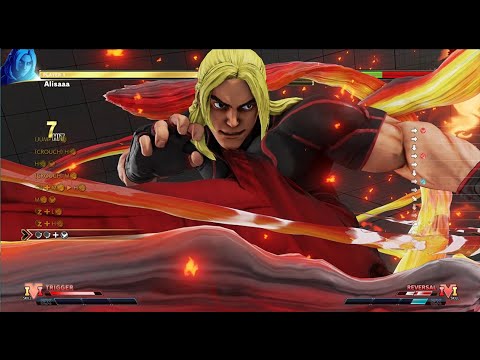 Street Fighter V All season KEN Combo Trial