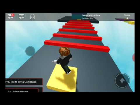 Roblox Slenderman dan Kaçış 1 bölüm parkur