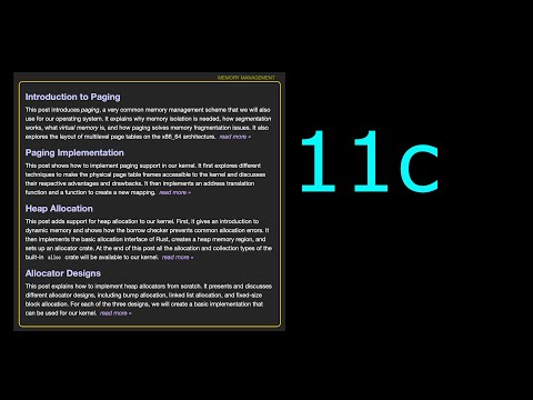 Writing an OS in Rust - Part 11c - Fixed-Size Block Allocator