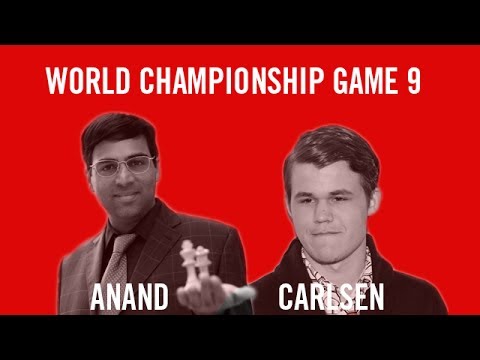 World Chess Championship 2013 Anand vs Carlsen Game 9