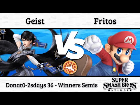 Donat0-2sdays 36: Geist (Bayonetta) vs. Fritos (Mario) - Winners Semis