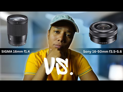 Sony ZV-E10 Kit Lens VS Sigma 16mm 1.4 Lens
