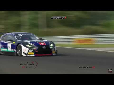 Blancpain GT Series Hungary Race 1 qualifying  RCF GT3 crash
