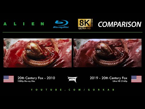 Blu-ray Versus - Alien (2010 vs 2019) 8K ULTRA HD Comparison