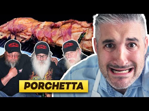 Italian Chef Reacts to Most Popular PORCHETTA VIDEOS