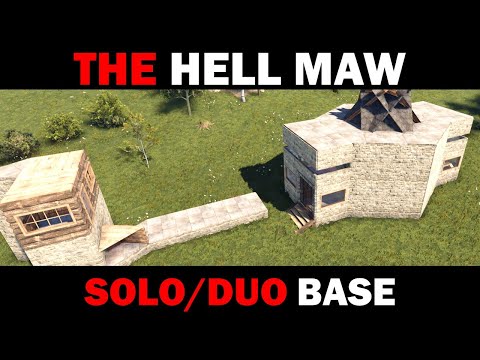 The Hell Maw | Solo/Duo Base with Trapped, Unlootable Loot Room Core | Rust Building 3.2