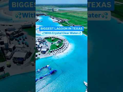 BIGGEST LAGOON IN TEXAS WITH CRYSTAL CLEAR WATER!🏖️ #texas #houston