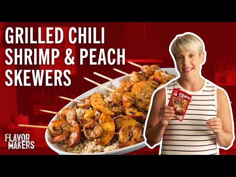 Chili Shrimp & Peach Skewers | Flavor Makers Series | McCormick