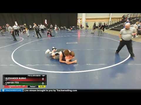 187 Lbs Cons. Round 1 - Carter Ites, IA Vs Alexander Burns, AZ Ed9d