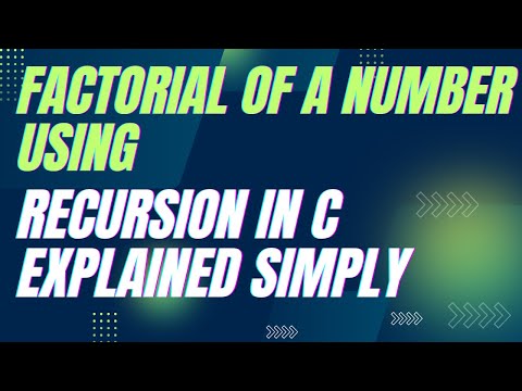 Fattoriale di un numero usando la ricorsione in C spiegato in modo semplice #ProgrammazioneC #Ric...