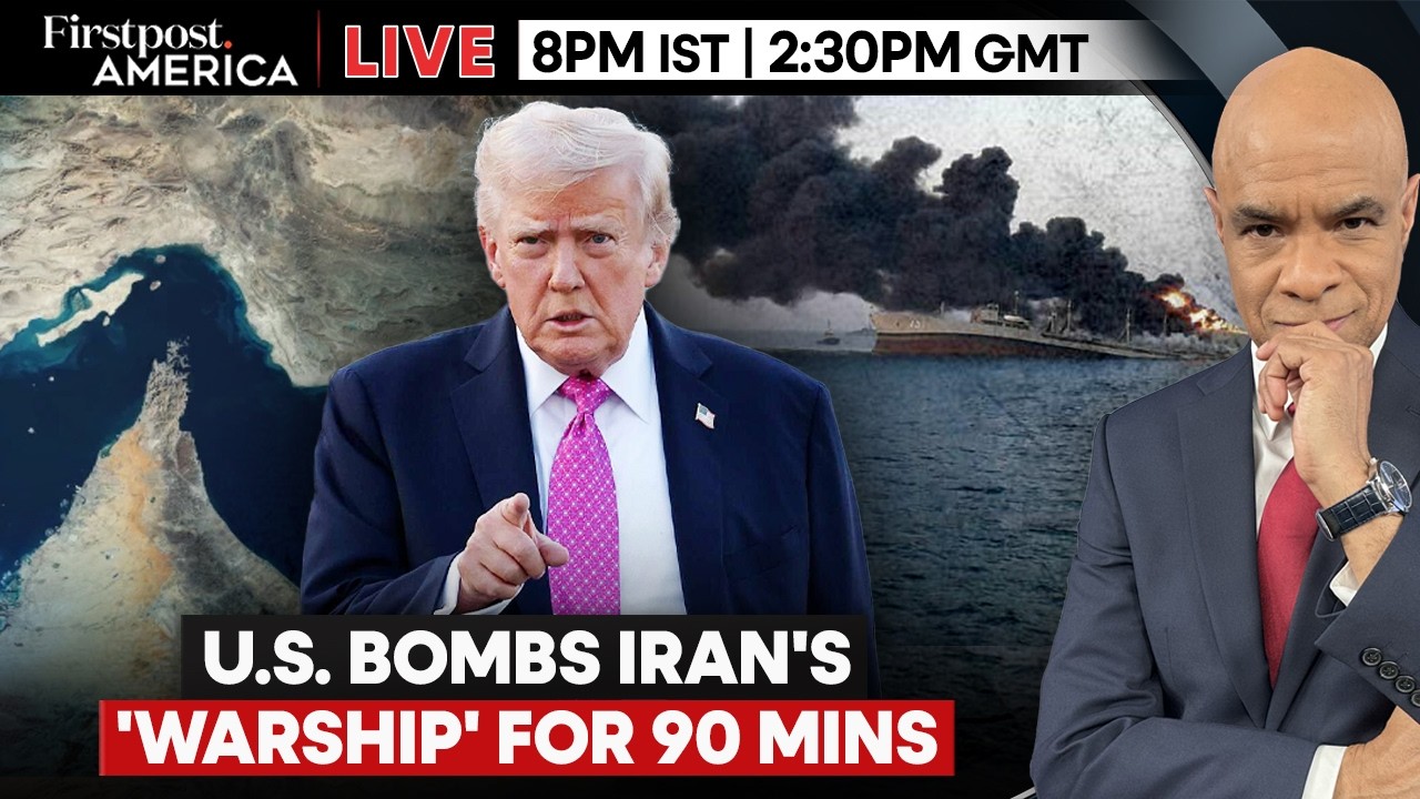 US Spends 90 Minutes Bombing Iran's 'Unsinkable Aircraft Carrier' | Firstpost America | N18G