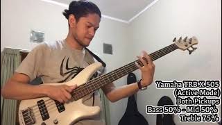Video thumbnail for Bass Yamaha Trbx 505 Mii White w/K-Plug by BULSS BASS STORE