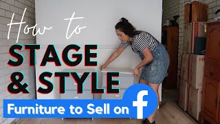 How to Sell your Furniture Flips for MORE PROFIT! I Furniture Staging & Styling Tips