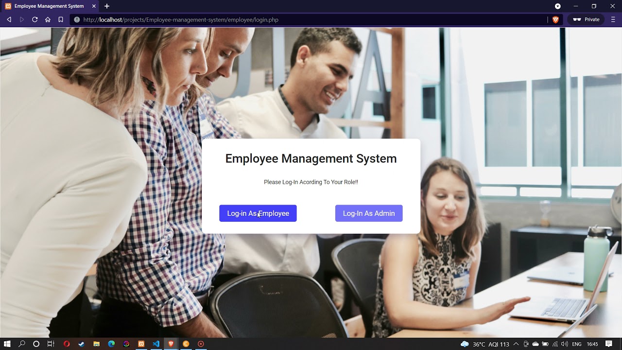 Employee Management System in PHP MySQL With Source Code | Free Download | PHP Project + Source Code