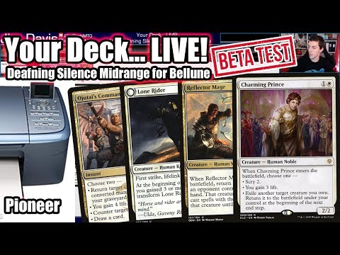Your Deck... LIVE! Pioneer Azorius Deafening Silence Midrange - All In One Printers Aint Good!