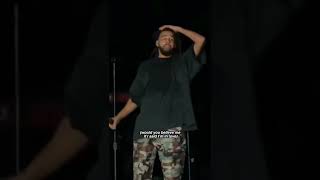 J Cole&#39;s reaction was priceless #shorts