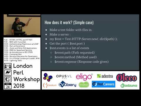 LPW 2018: Lightning Talk - "Perl6 Web App Testing" - Simon Proctor