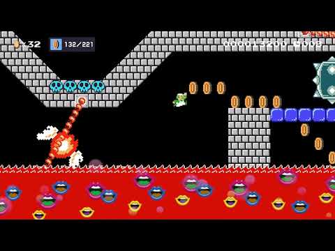 Fire Castle Speedrun 20s - Super Mario Maker 2 - Course World Gameplay