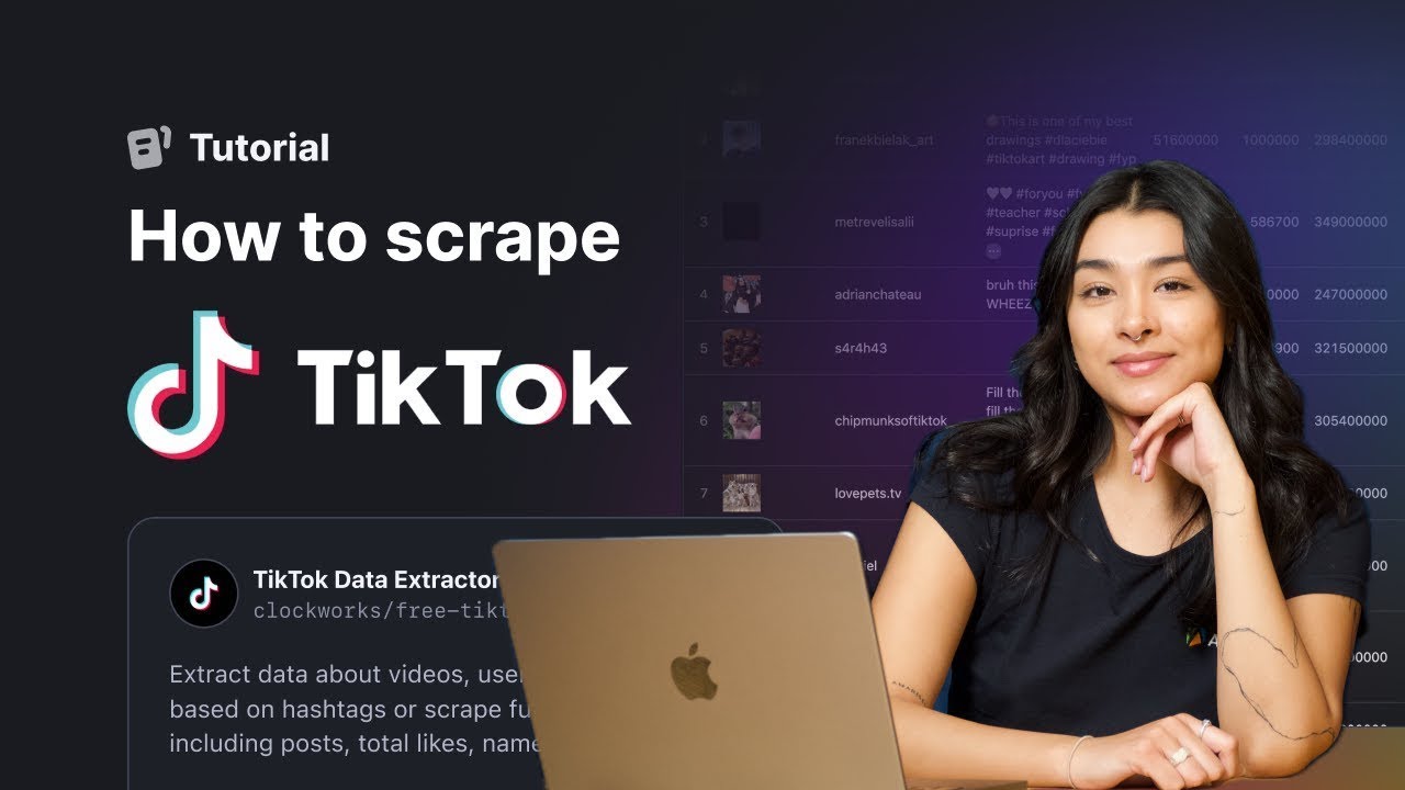 How to scrape TikTok videos, hashtags, comments, and profiles