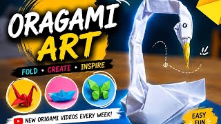 Easy Origami Swan Tutorial | Origami Art & Paper Craft | DIY Paper Foldin