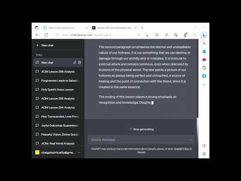 ChatGPT Spirituality ACIM Lesson 299 - Eternal holiness abides in me