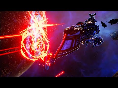 Imperial Navy vs Chaos! - Massive Battle, Skirmish Gameplay, Battlefleet Gothic Armada 2