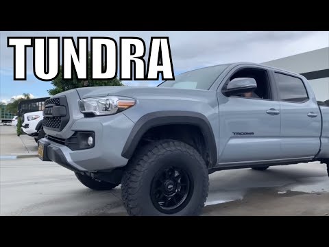2018 TOYOTA TUNDRA 4x4 TRD Sport King Shocks & Black Rhino Armory GunBlack 35” Tires