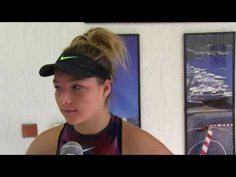 Kateřina Křížová po vítězství v 1. kole kvalifikace MILOVICE OPEN 2017