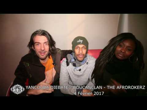 Sunart'ies : THE AFROROKERZ/BOUCANCLAN/YANCOUBA DIEBATE - Espace Julien 4 février 2017
