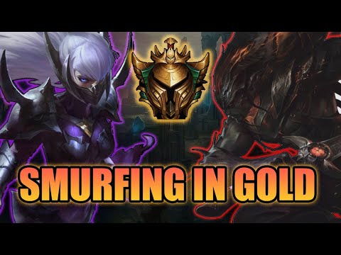SMURFING IN GOLD ELO _ ESCAPE ELO HELL | League Of Legends