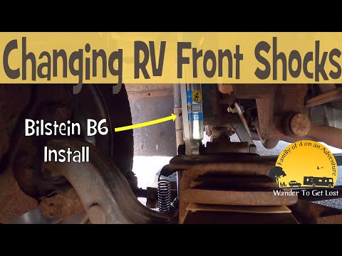 How To Change Winnebago RV Front Shocks - Bilstein B6 Series