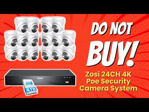 DON'T BUY Zosi 24CH 4K PoE Security Camera System BEFORE WATCHING THIS VIDEO! 🛑🚨