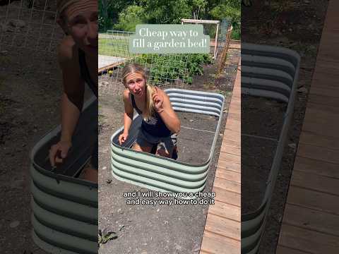 Дешевый и простой способ заполнить высокую грядку! #садоводство #советыпосадоводству