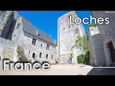 Tour in the medieval City of Loches (France)