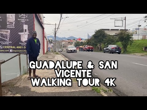 🇨🇷 San Jose, Costa Rica. Caminhando pela área de Guadalupe e San Vicente em 4K