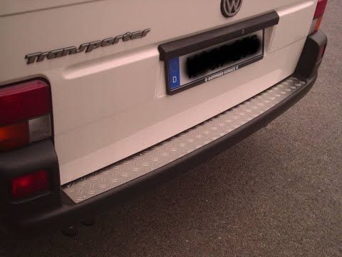 установка заднего бампера Transporter Т4