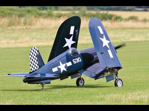 1/4 SCALE RC COMP ARF F4U CORSAIR - FOLDING WINGS - MOKI 250cc 5 CYL RADIAL BUCKMINSTER # 2 - 2019