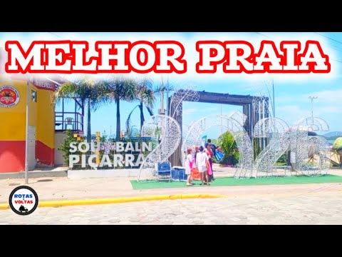 Melhor praia de Piçarras SC 
