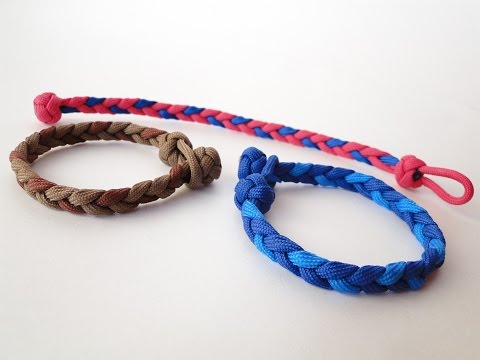 How to make a Basic 3 Strand Flat Braid/ Diamond Knot...