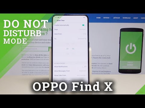 Do Not Disturb Mode in Oppo Find X - Enable OPPO Quiet Time