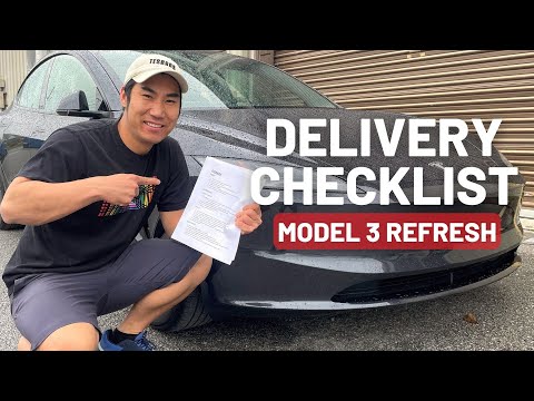 Tesla Model 3 Highland Refresh Delivery Day Checklist 2025