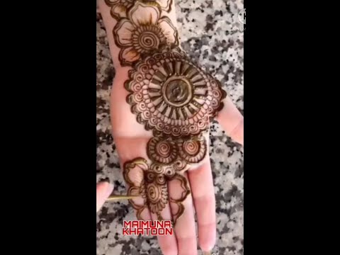 easy and unique front hand mehndi design | MAIMUNA KHATOON|#shorts #trending #viral #mehndi #henna