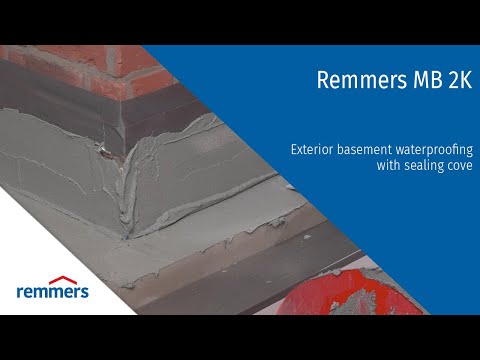Remmers MB 2K - Basement waterproofing with sealing cove