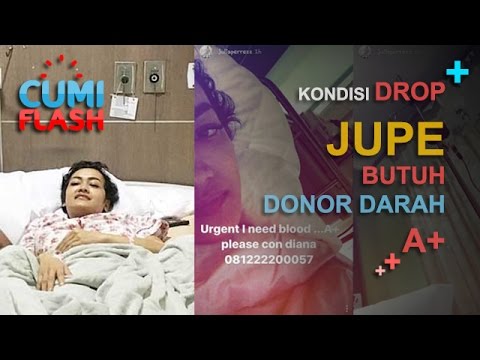 Kondisi Drop, Jupe Butuh Donor Darah A+ - CumiFlash 24 Februari 2017