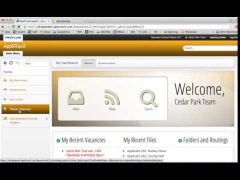 Creating An Interview Series Applitrack