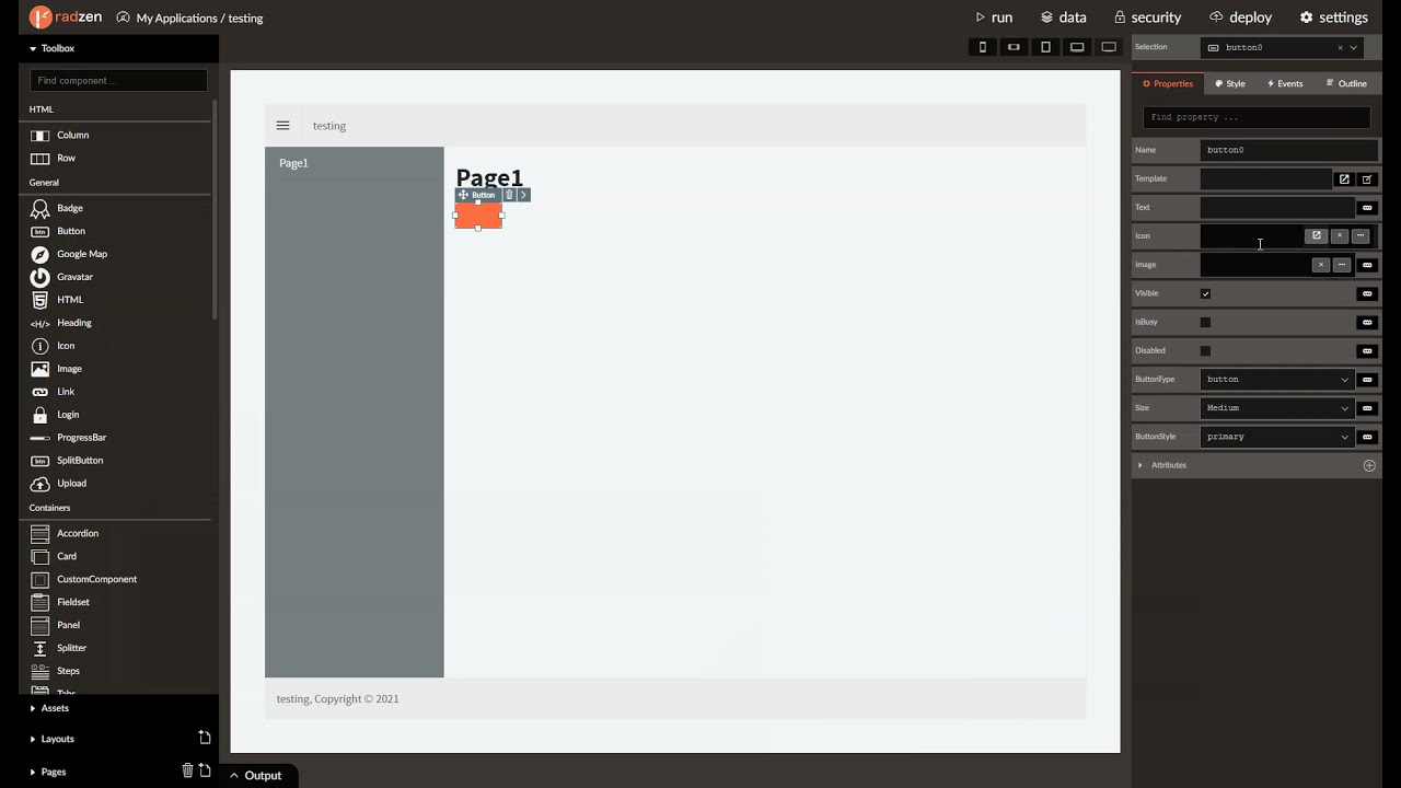 Cannot invoke simple custom method - Blazor Server - Radzen