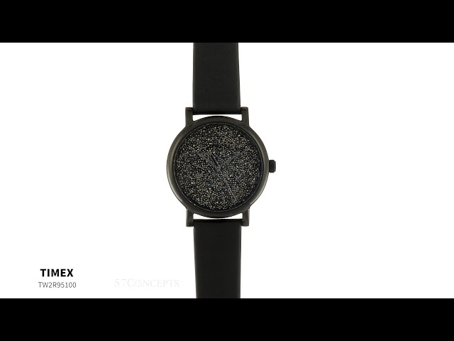 ساعة تايمكس كريستال أوبلنس كوارتز نسائية - TW2R95100JT