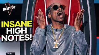 HIGH NOTES That Should Be ILLEGAL on The Voice | Top 3
