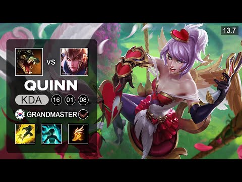 Quinn vs Renekton Top - KR Grandmaster - Patch 13.7 Season 13