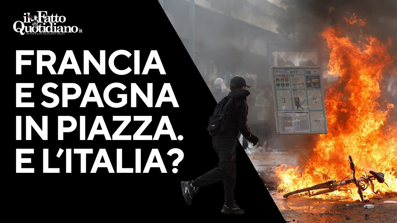 Francia e Spagna in piazza. E l'Italia? Diretta con Gomez e Castigliani